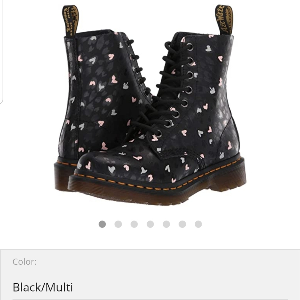 Dr. Martens Black Multi Combat Boots